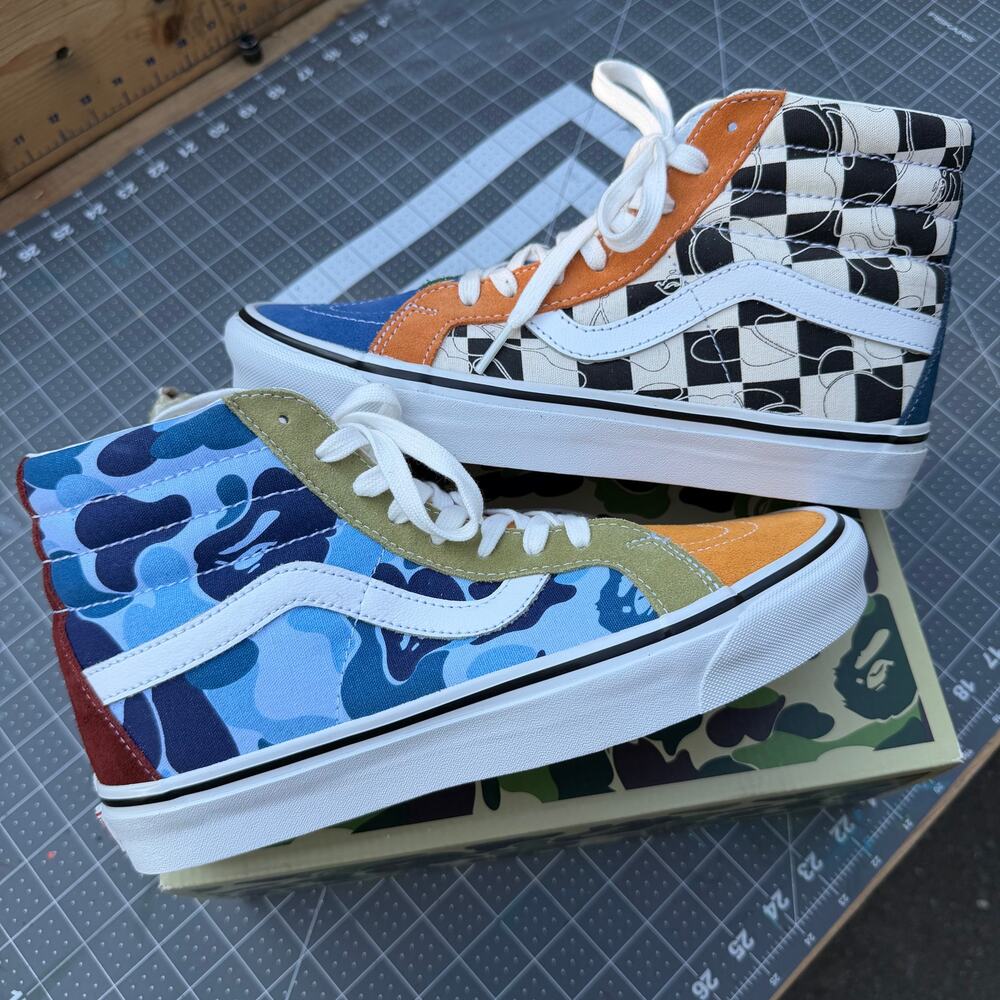 Brand New Bape x Vans Sk8 Hi